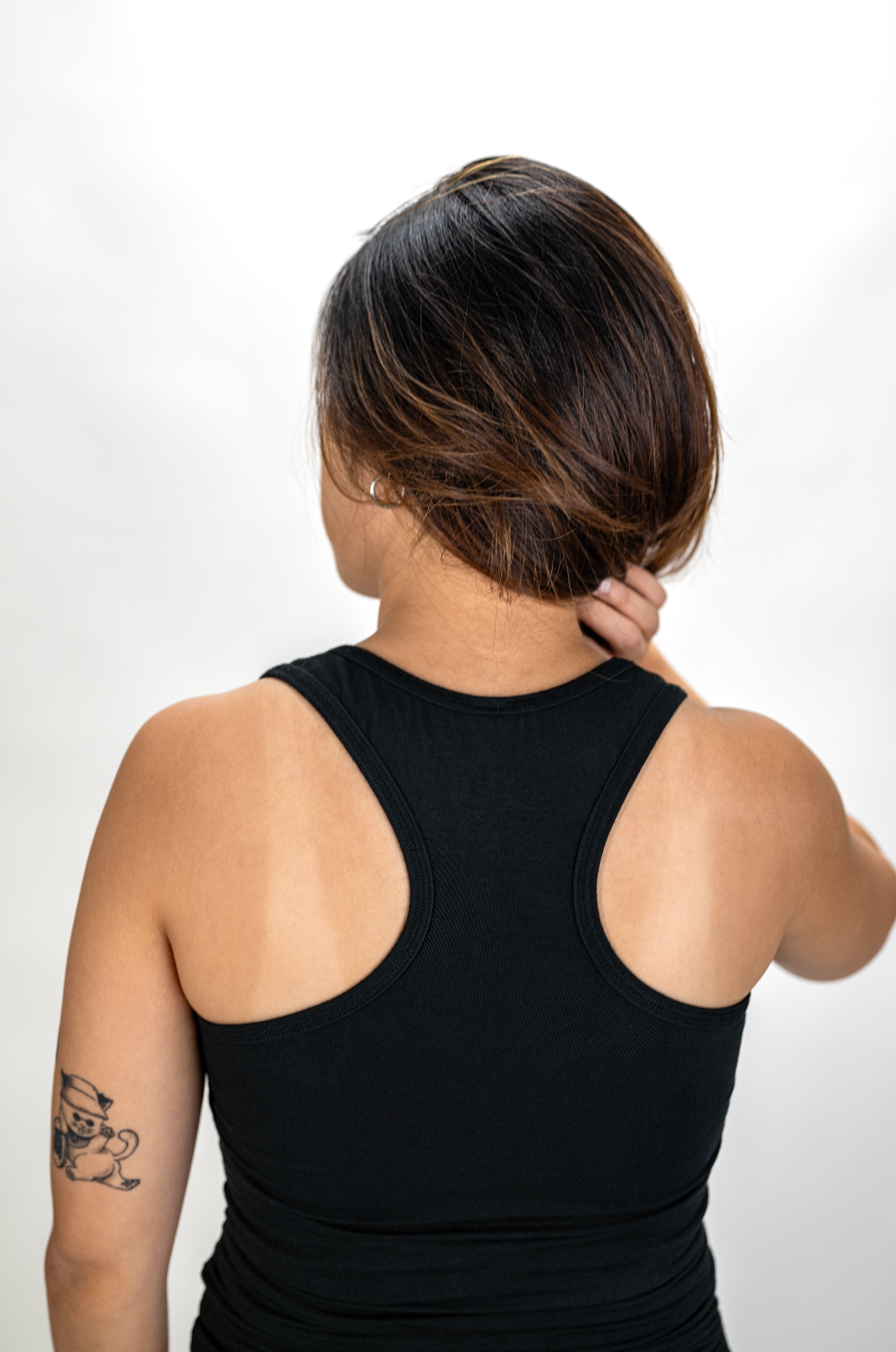 Bamboo Shorts Oshibana bamboo racerback tank top