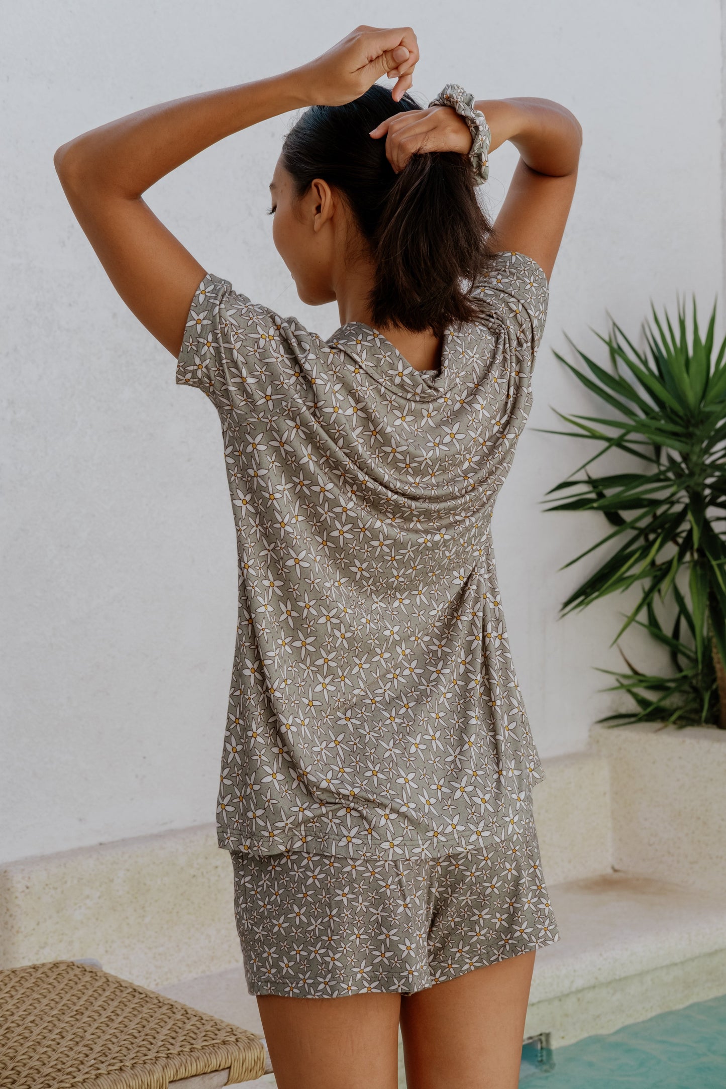 Bamboo Pajama Set Daisy Dots