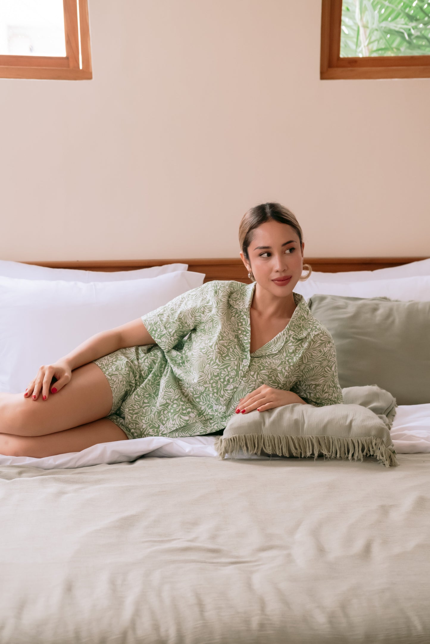 Tea Garden Cotton Pajamas