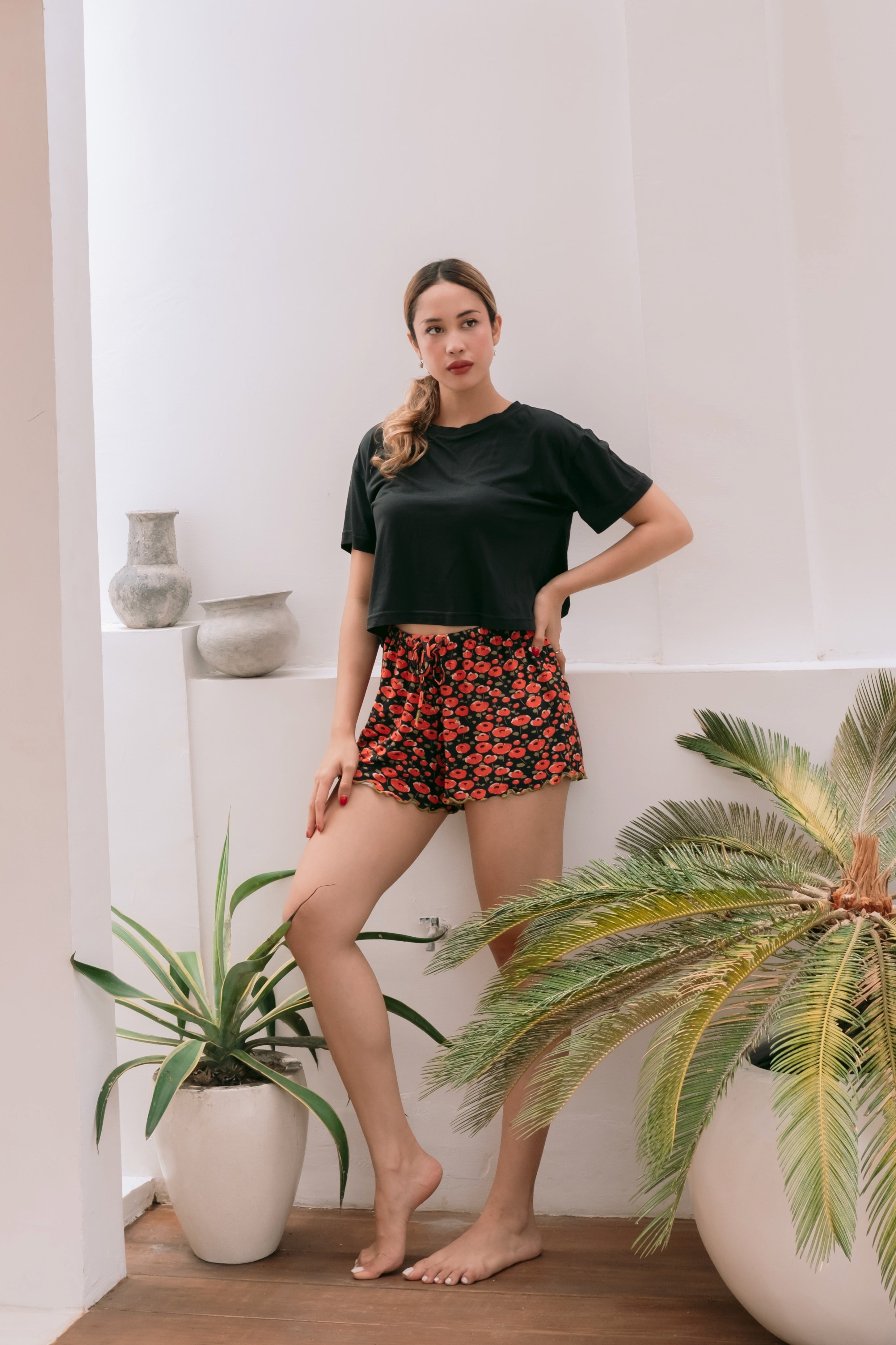 Bamboo Shorts Poppy | Soft, Eco-Friendly, Comfortable & Fun Styles